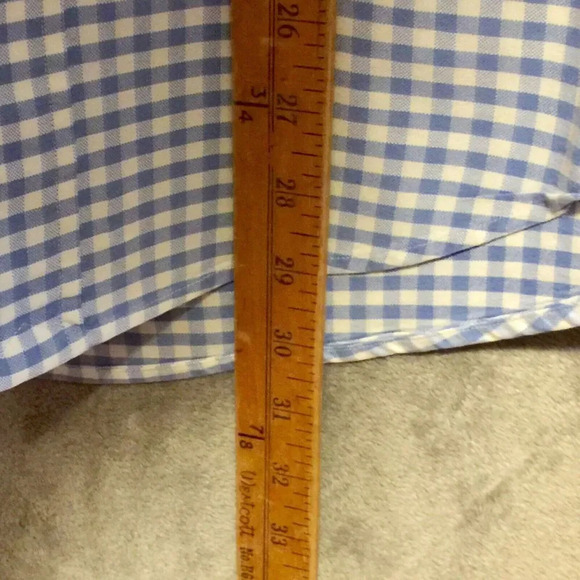 Ralph Lauren Shirt Men’s small Blue Checked Pony Button Up Long Sleeve - Picture 3 of 10